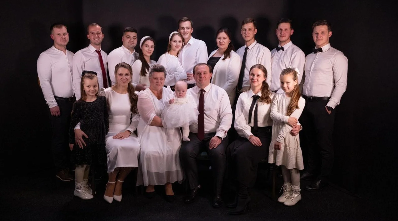 Students playing together in an ensemble during a church service